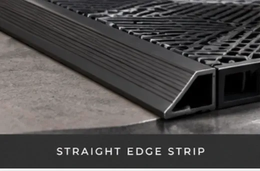 Straight edge strips