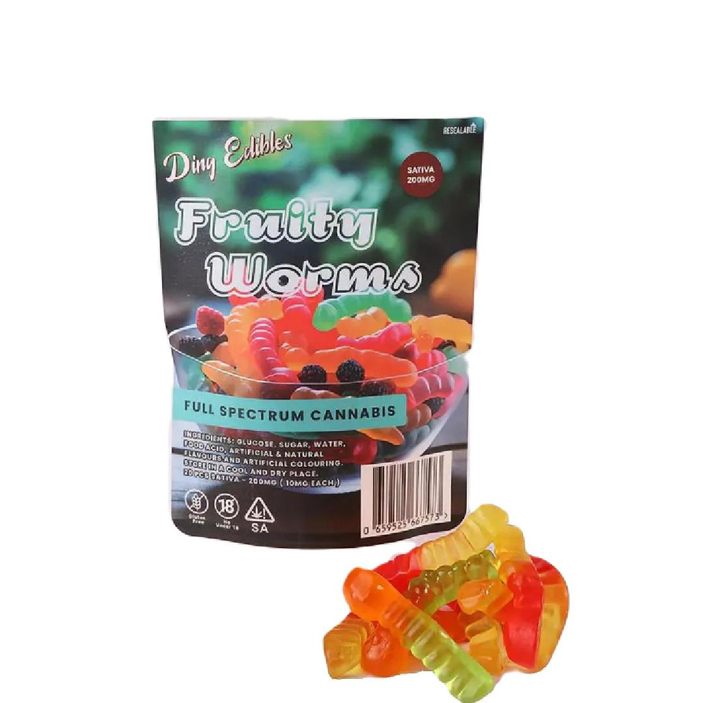 Fruity Worms 200mg (20x10mg THC) - Sativa