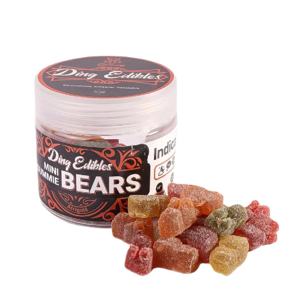 Mini Gummie Bears 200mg (40x5mg THC) - Indica
