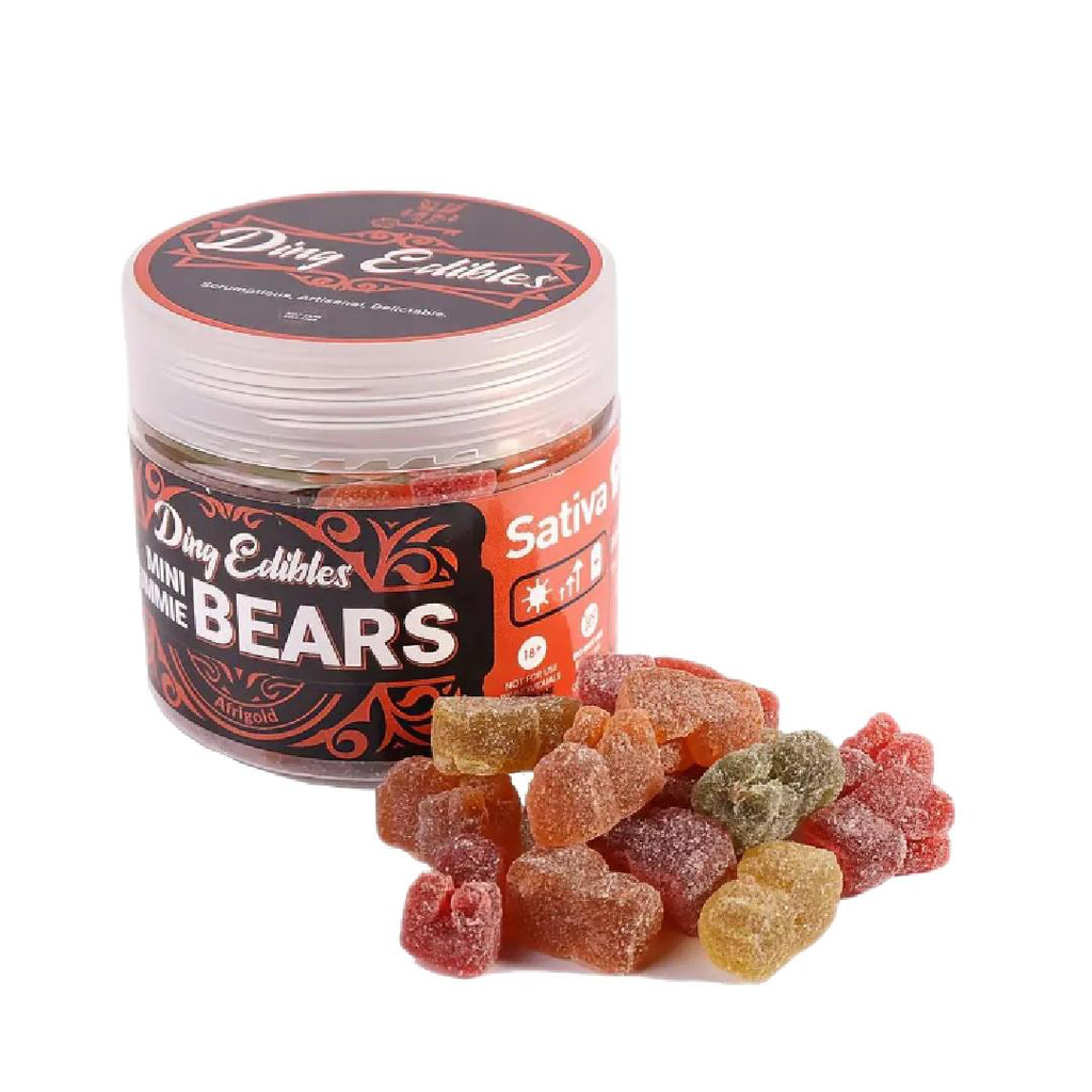 Mini Gummie Bears 200mg (40x5mg THC) - Sativa