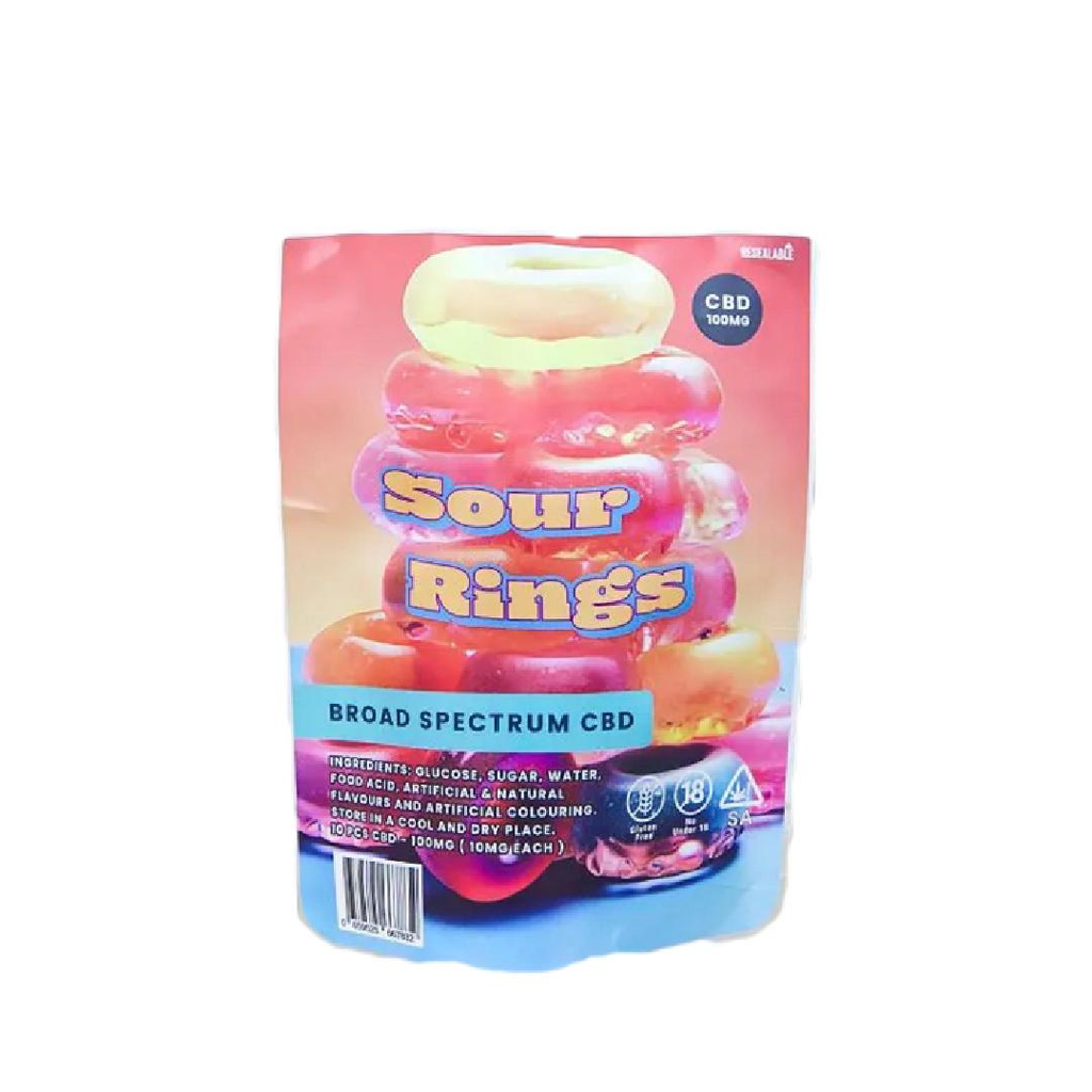Sour Rings 100mg (10x10mg THC) - CBD